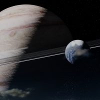 Earth and Saturn Sergei Tokmakov