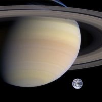 Wikilmages Saturn and Earth Wikilmages Saturn and Earth